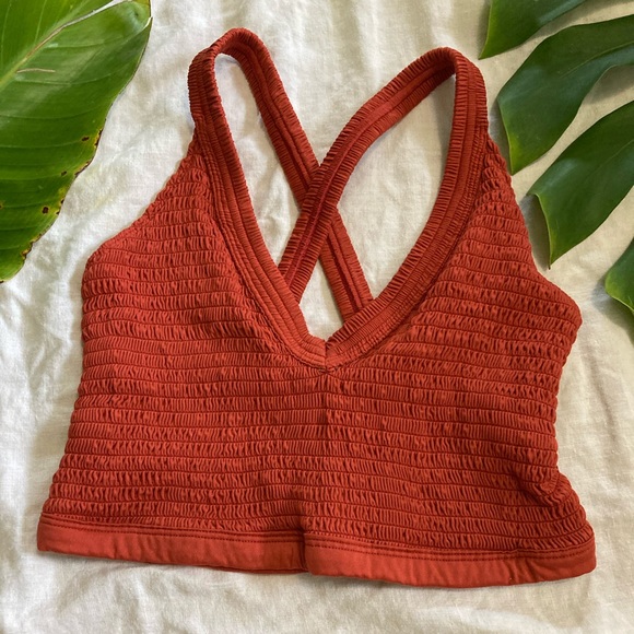 Free People Tops - Free people coral crop top